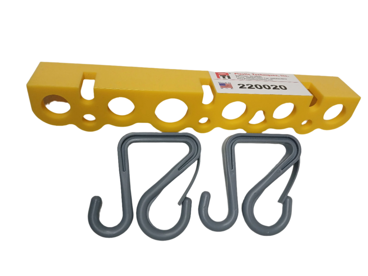 Plastic Technique Bucket Caddy Tool Bar W/Hooks - 220020