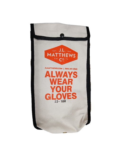 J.L. Matthews 13" Canvas Glove Bag Gloves Protector Pouch - 23-100