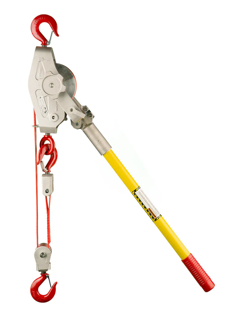 Lug-All 1-1/2 Ton Web Strap W/Ratchet Winch Hoist - 35-A