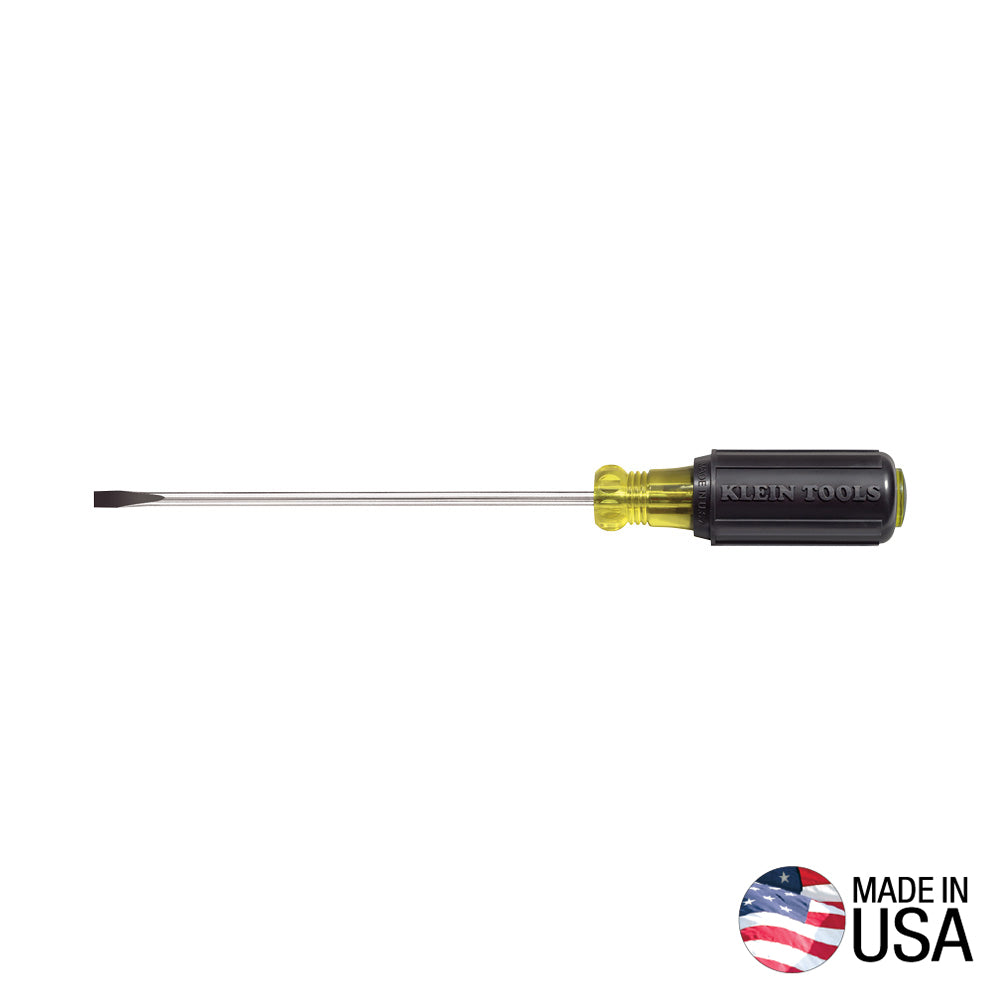 Klein 10" Round Shank Cabinet Screwdriver- 601-10