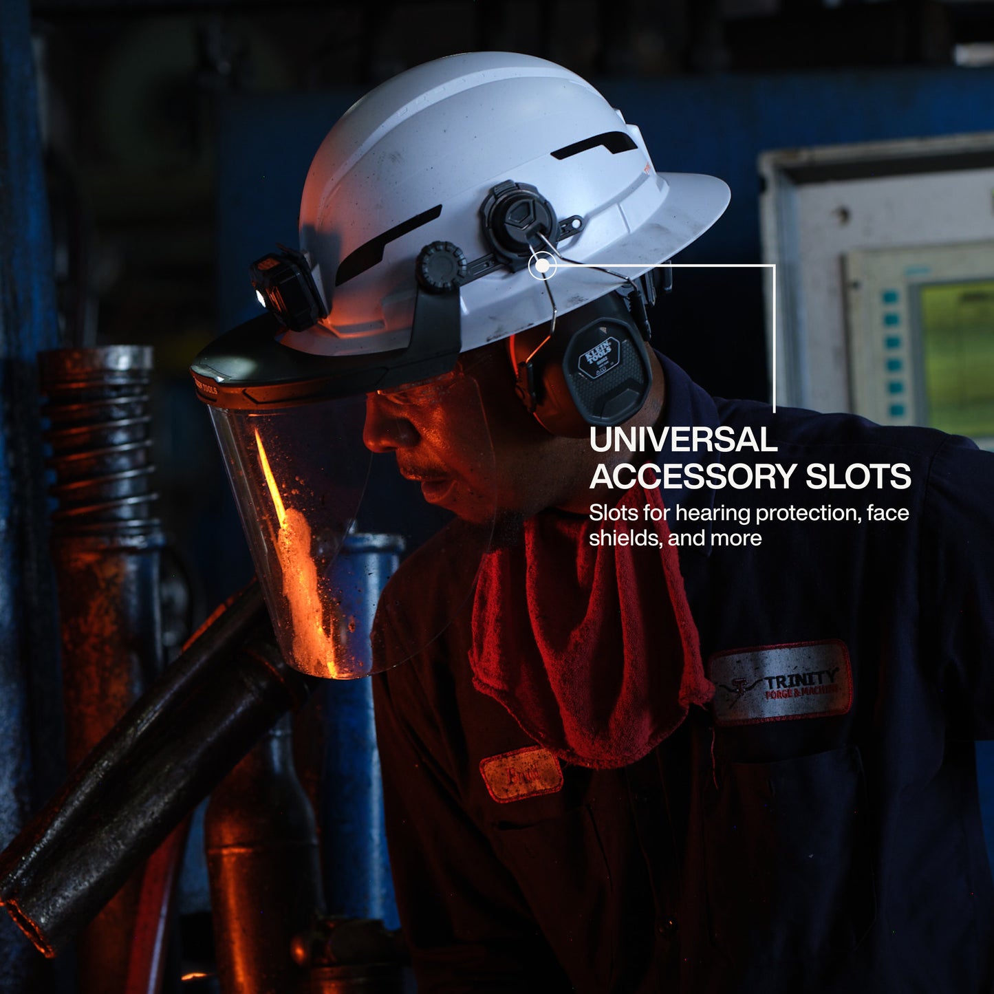 Klein Type-2 Hard Hat, Non-Vented Full Brim Style, White - 60400T2