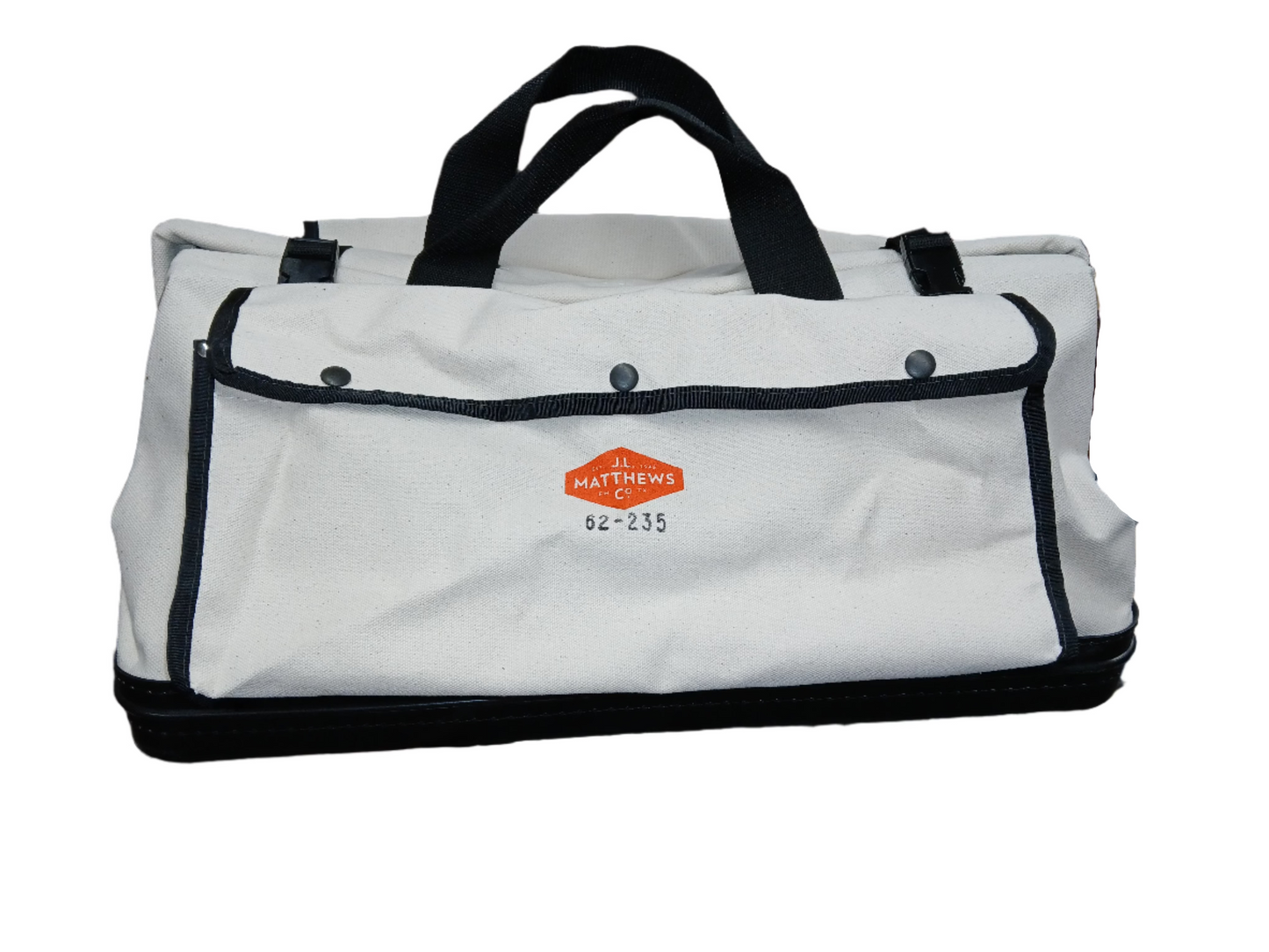 J.L. Matthews Big Mouth Canvas Tool Bag W/ 2 Outside Pockets- 62-235