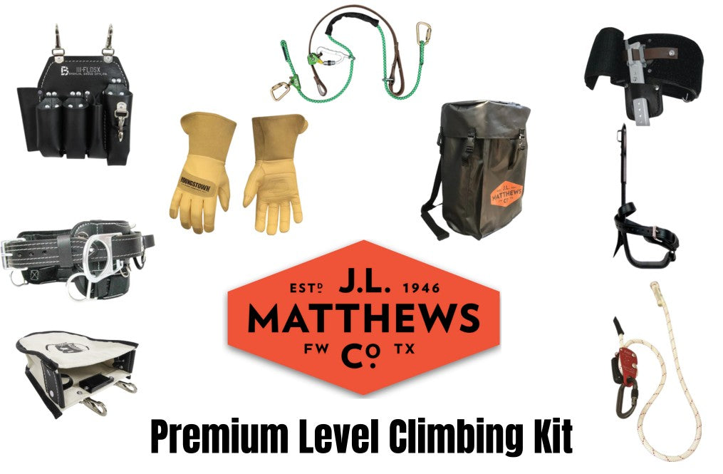 J L Matthews Premium Level Climbing Kit Arborist Climbing Tools