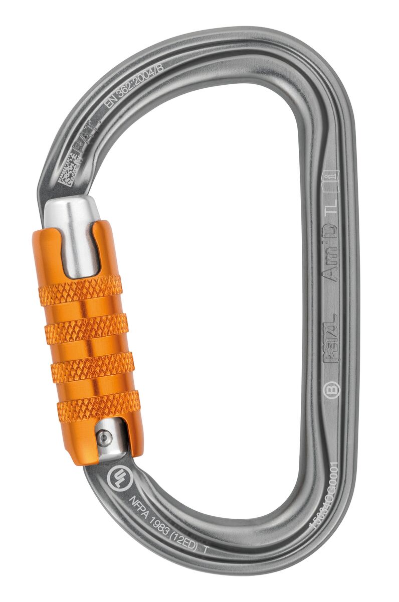 Petzl Am'D Ball Lock Carabiner -Gold