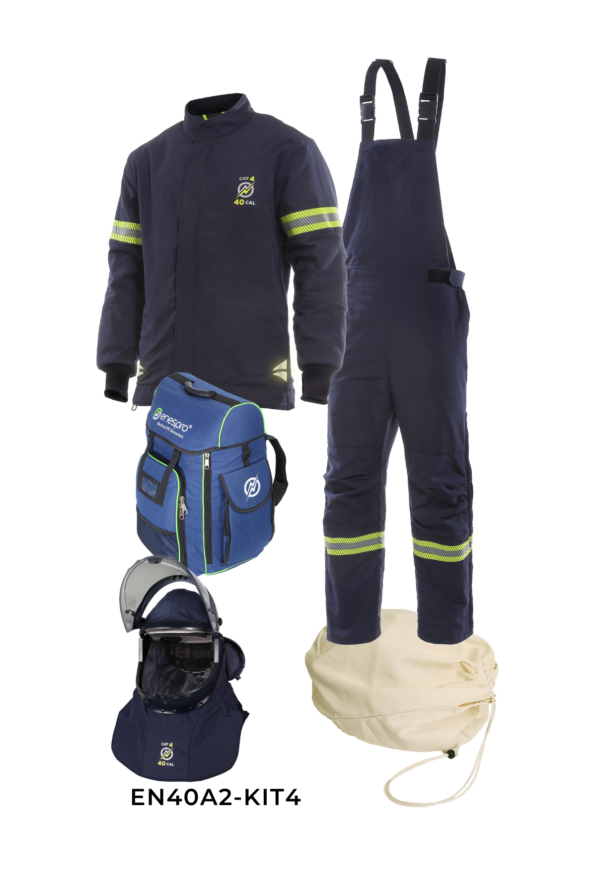 NSA - Enespro® Airlite Ascend™ 40 Cal Arc Flash Kit with Lift Front Hood - EN40A2