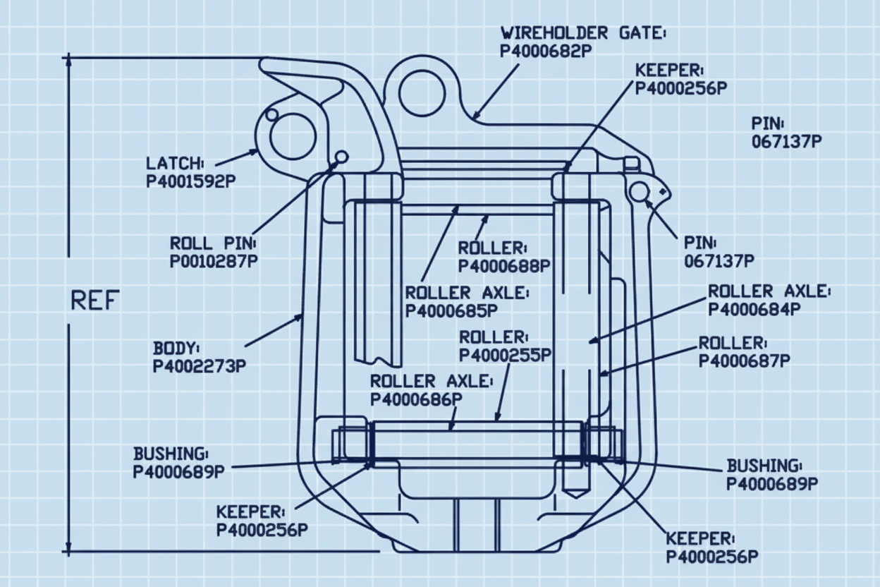 Chance Wire Holder Gate For T400 - 2530 - P4000682P