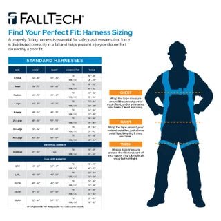 FallTech FT-Iron 4D Construction Climbing Full Body Harness - 8144FD - Harnesses-J.L. Matthews Co., Inc.