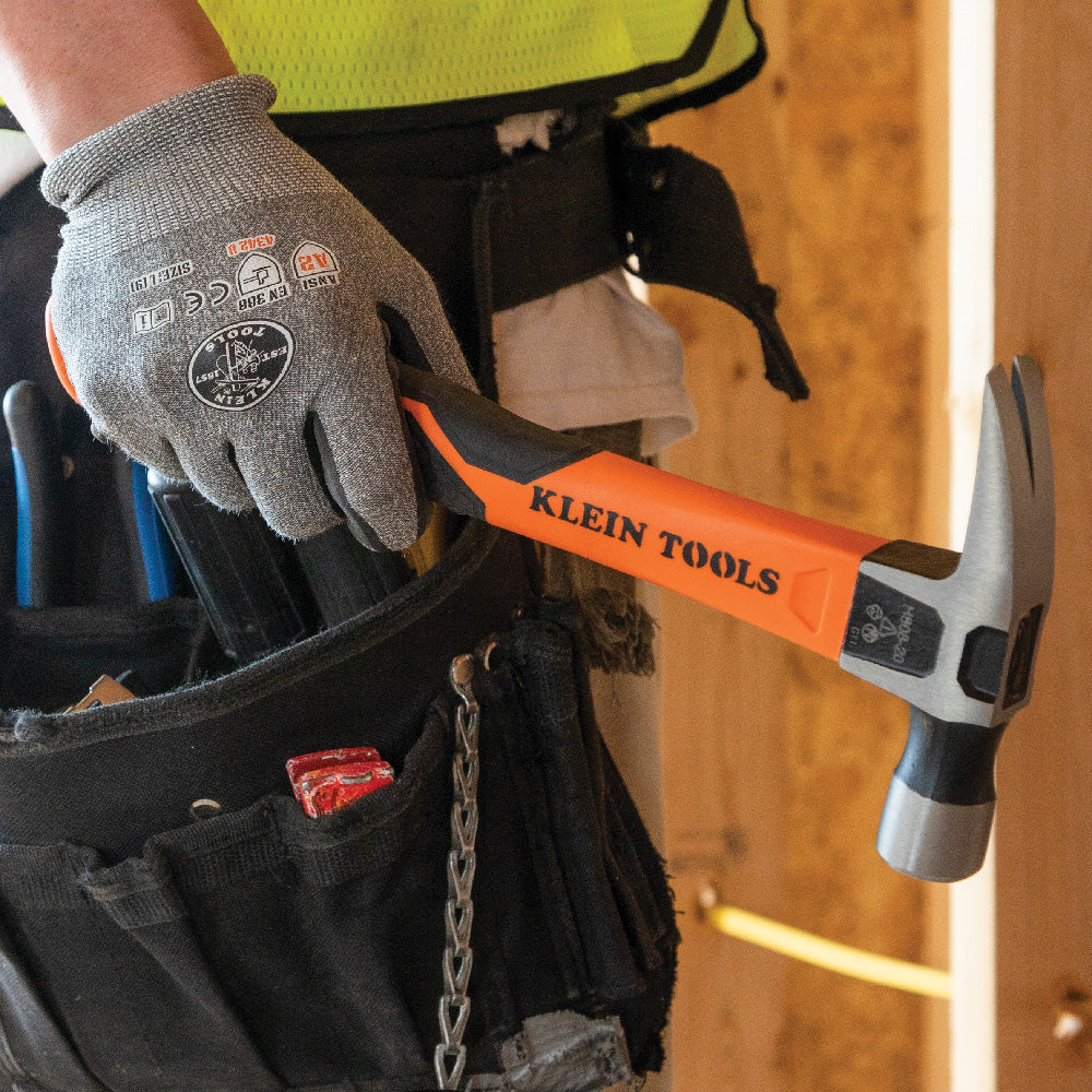 Klein Straight-Claw Hammer w/Non-slip Grip