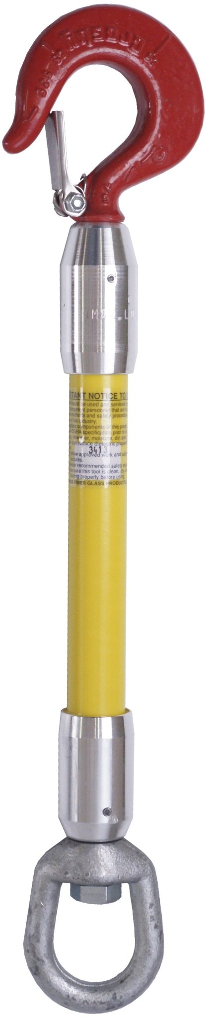 Hastings 6" Strap Hoist Isolating Link w/ Safety Latch - 3413