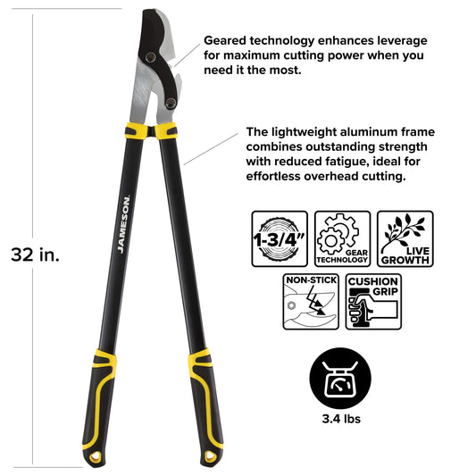 Jameson 32" Geared Bypass Lopper