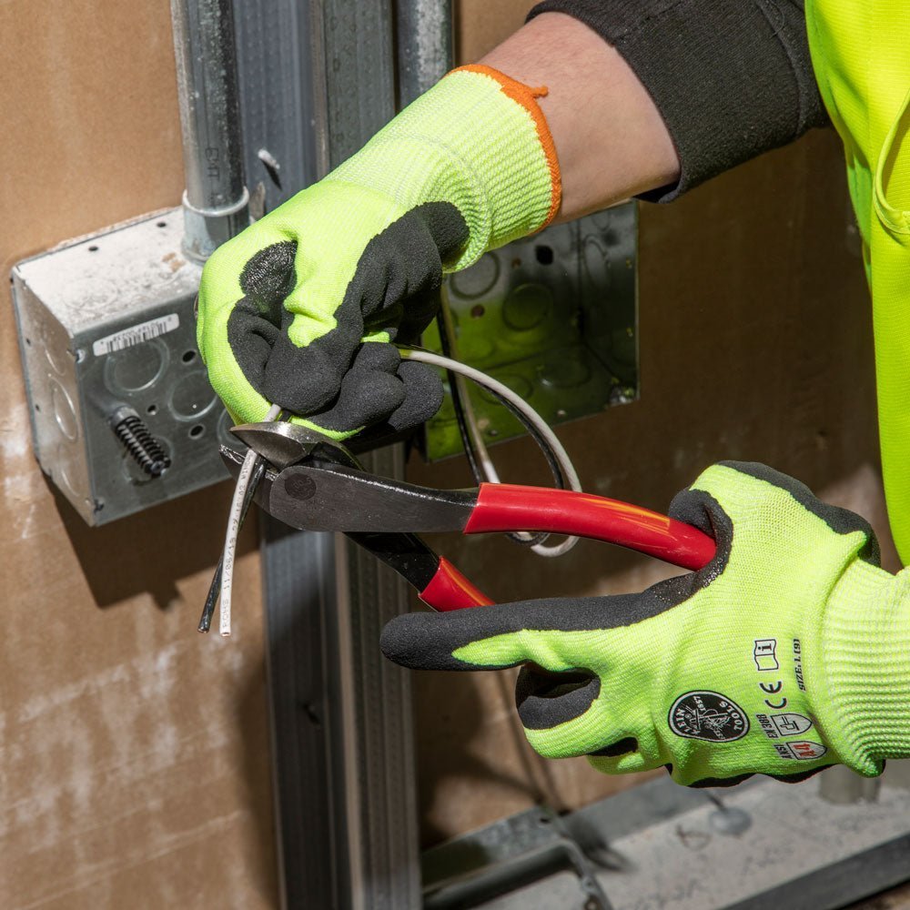 Klein 8" Diagonal Pliers Angled Head Cutting Pliers - D248 - 8 - INS - J.L. Matthews Co., Inc.