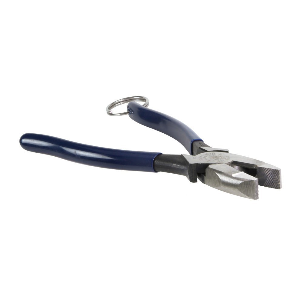 Klein 9" Side Cutting Lineman's Pliers W/ Tether Ring - D213 - 9NETT - J.L. Matthews Co., Inc.