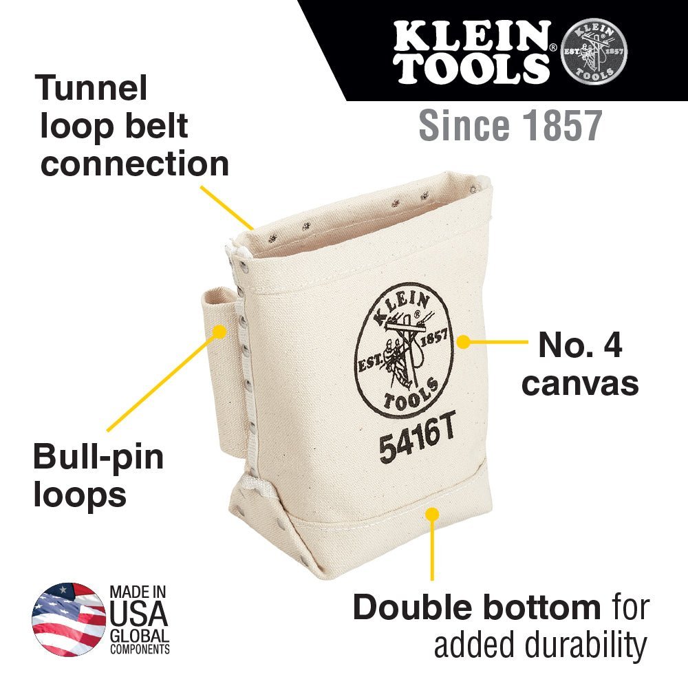 Klein Canvas Bull Pin Tunnel Loop Bolt Bag