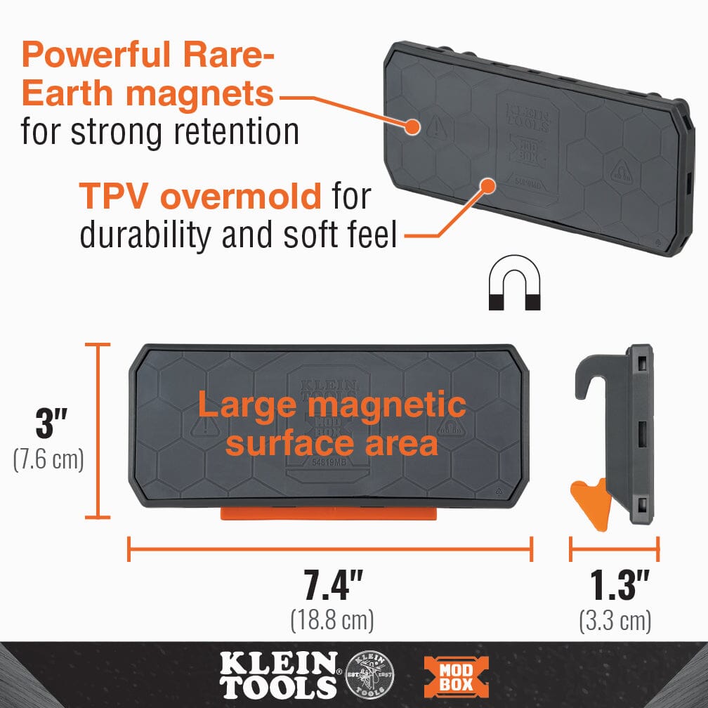 Klein MODbox™ Magnetic Strip Rail Attachment - 54819MB - J.L. Matthews Co., Inc.