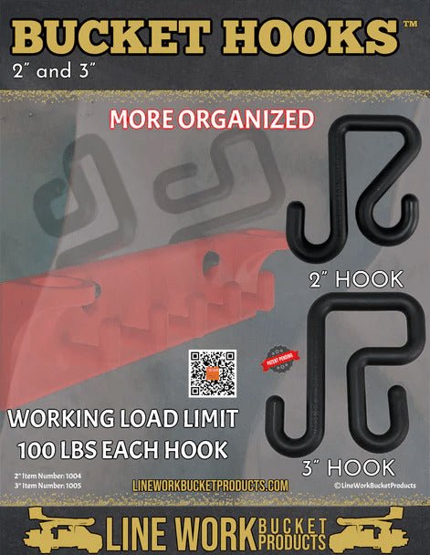 Line Work 3" Bucket Hook - 1005