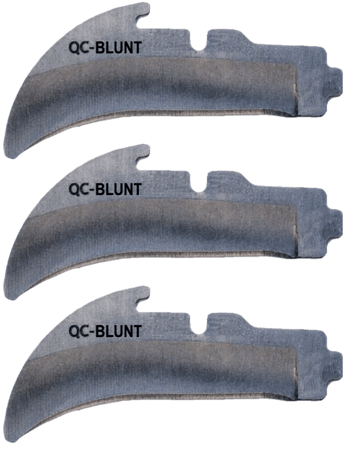 Madi 3pc Blunted Blade Pack Lockback Quick-Change Blades LB-QC3PK-3B