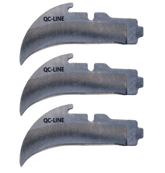 Madi 3pc Pointed Blade Lockback Blunted Blade Set LB-QC3PK-1P