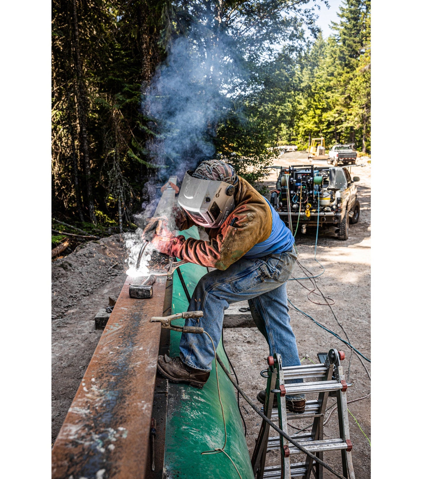 Mechanix Gauntlet Cuff Flux Torch Welding Gloves
