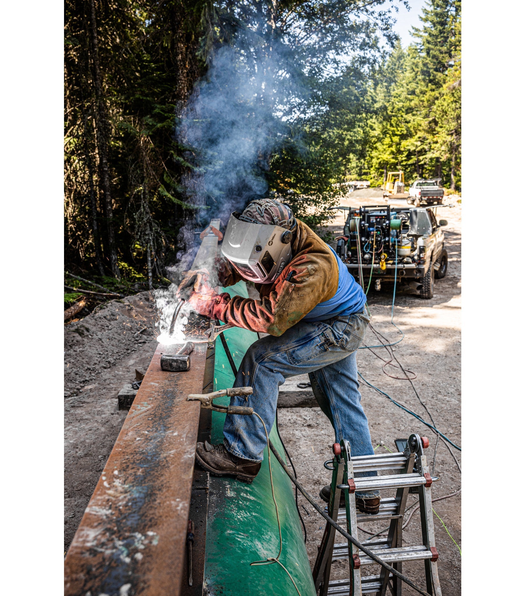 Mechanix Gauntlet Cuff Flux Torch Welding Gloves