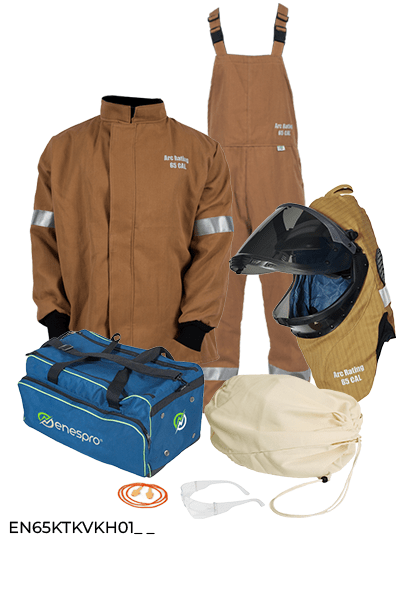 NSA Enespro® 65 cal Arc Flash Kit with Lift Front Hood - EN65KTKVKH01 - Arc Flash Kit-J.L. Matthews Co., Inc.