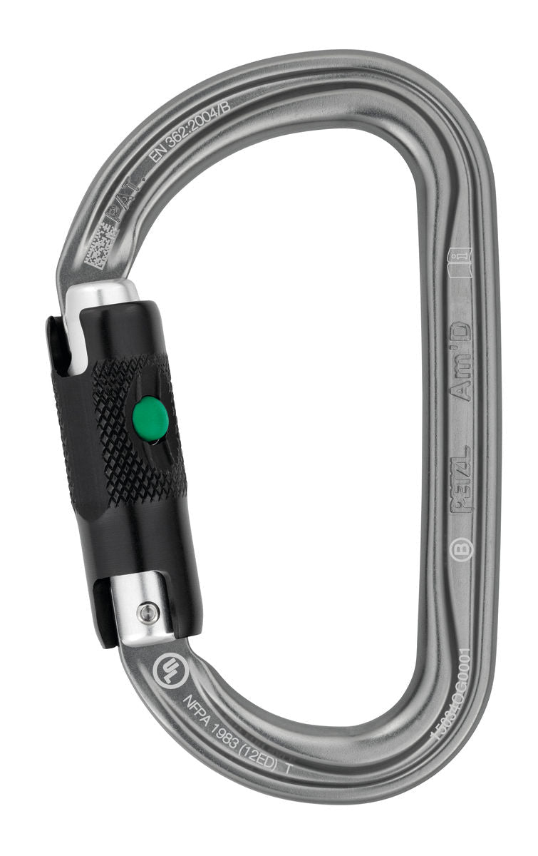 Petzl Am'D Ball Lock Carabiner Grey