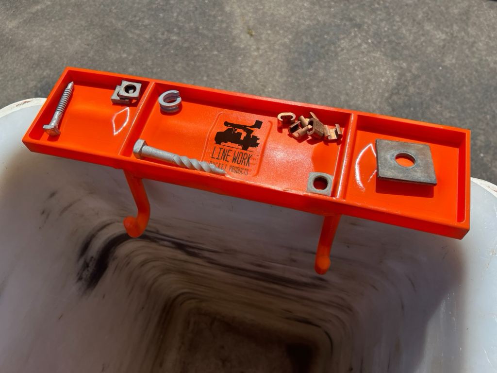 PRE - ORDER - Line Work Bucket Flat Rack Tool Tray - 1028 - Buckets