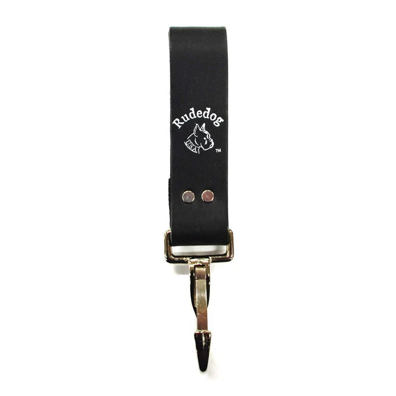 RudeDog USA Ironworker Snap Loop Leather Carabiner Clip - 3007