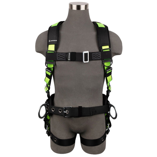 Safewaze Pro Construction Harness Fall Protection w/Back Pad - FS170
