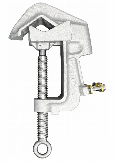 Travis Pattern 2.5" Aluminum Serrated C Clamp - TP25ACBT10-SR - Grounding-J.L. Matthews Co., Inc.