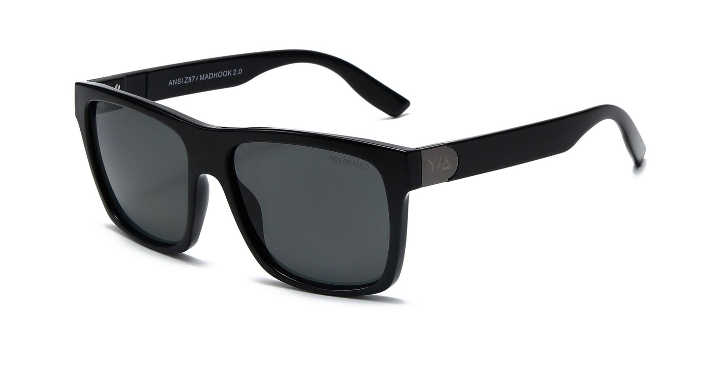 Wye Delta Z87 Madhook Eyeglass 2.0 LR: Matte Black Polarized Glasses - J.L. Matthews Co., Inc.