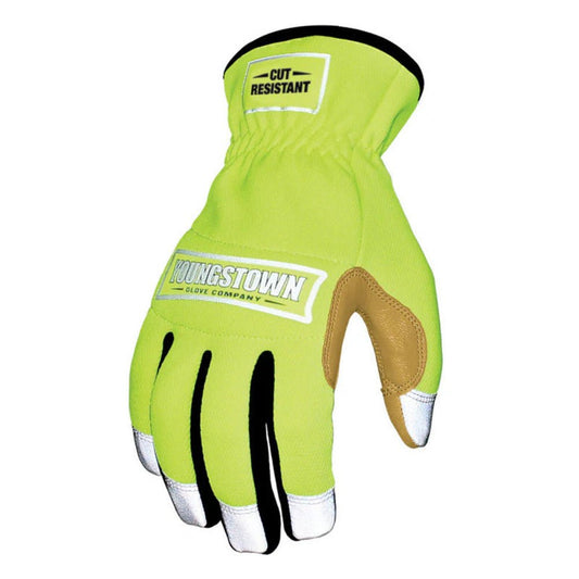 Youngstown Cut Resistant Safety Lime Hybrid Gloves-12-3190-10 - Gloves-J.L. Matthews Co., Inc.