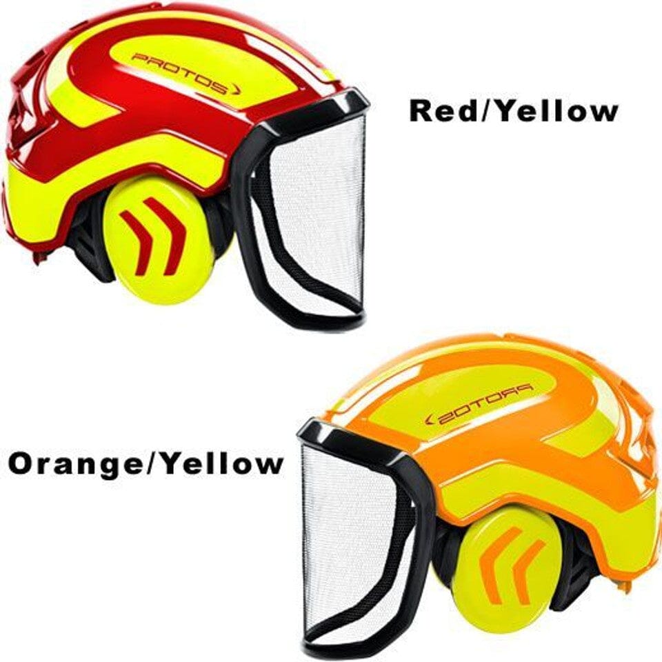 Protos Pfanner Helmet Head Protection Protos Orange/Neon Yellow 