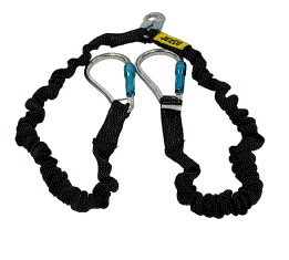 Jelco Twin Leg 6' Arc Flash Lanyard w/Aluminum Carabiners - 54496 Lanyards Jelco