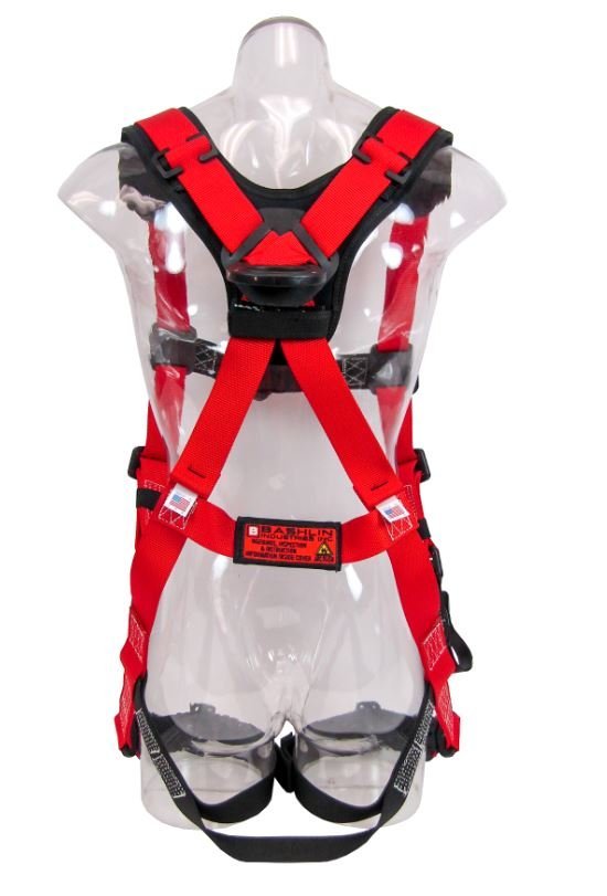 Bashlin Arc Flash Bucket Truck Harness with Quick Connect Buckles and Back Pad