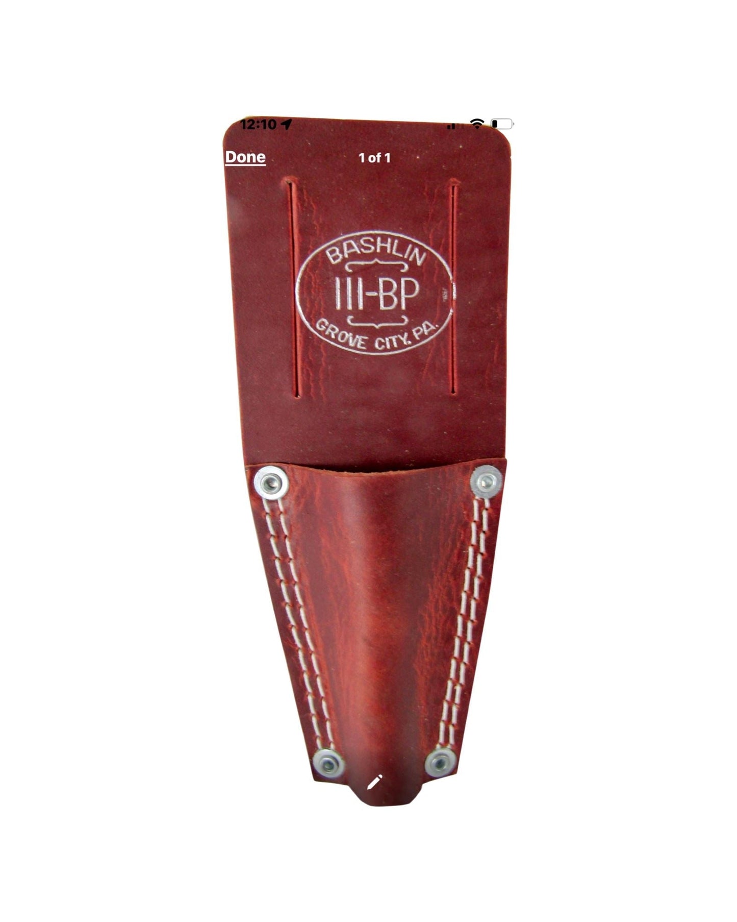 Bashlin Leather Bull Pin Holder - 111BP - J.L. Matthews Co., Inc.