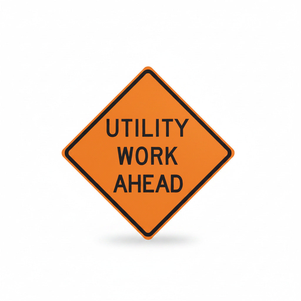 Eastern Metal Non - Reflective Utility Safety Sign - RUNR48