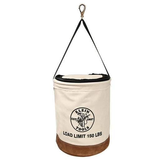 Klein 17" Top Closing Canvas Bucket Tool Storage - 5104CLR17