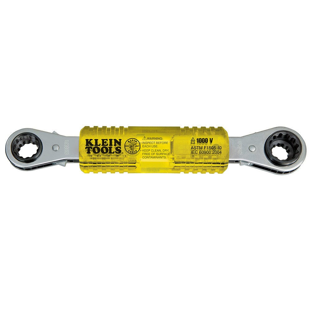Klein Lineman's Insulating 4 - in - 1 Box Wrench - KT223X4