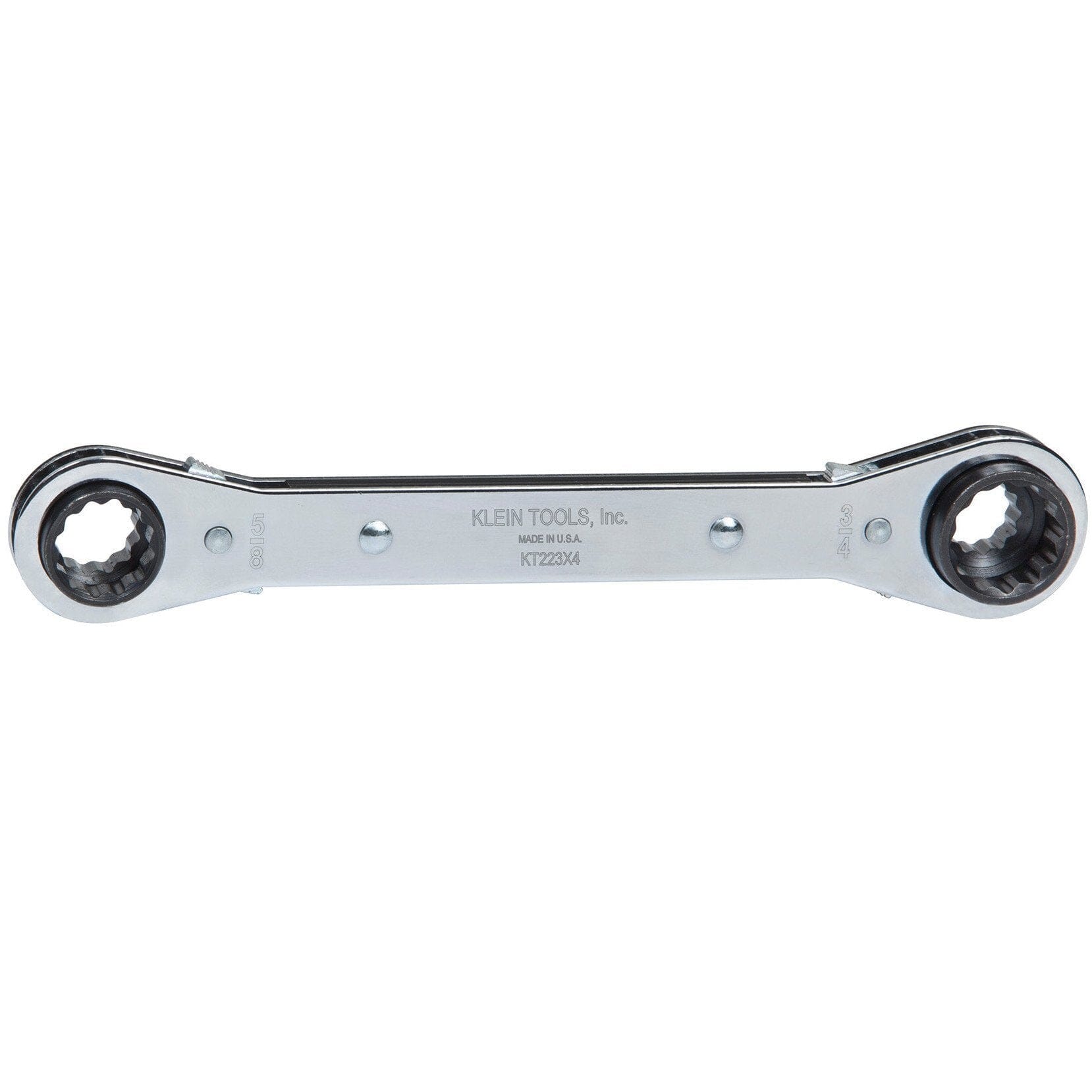 Klein Lineman's Ratcheting 4-in-1 Box Wrench - KT223X4