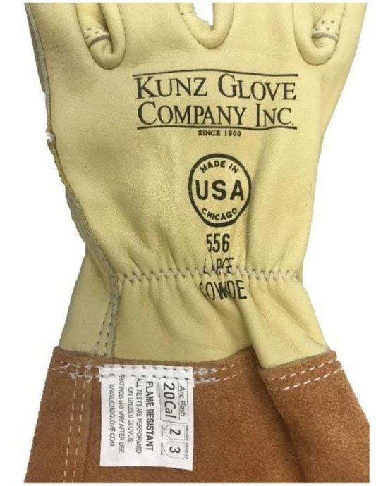 Kunz Arc Flash Cowhide Long Cuff Gloves