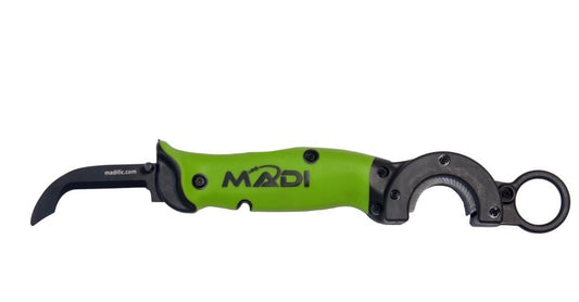 MADI Safety Brush Blade Skinning Knife W/ Wire Brush - BB-2S