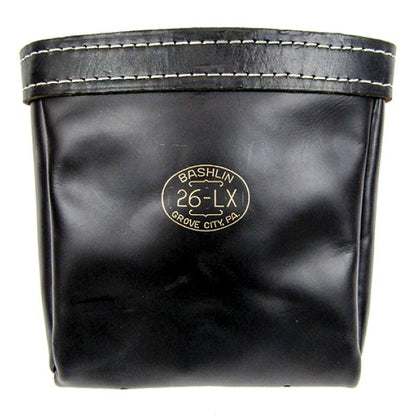 Bashlin Black Durable Leather Bolt and Nut Bag - 26LX