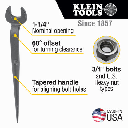 Klein 1-1/4" Erection Wrench 