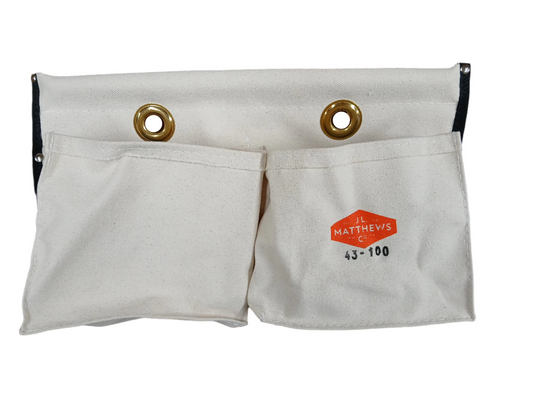 J.L. Matthews Tool Apron Canvas Aerial Apron w/2 Pockets - 43-100