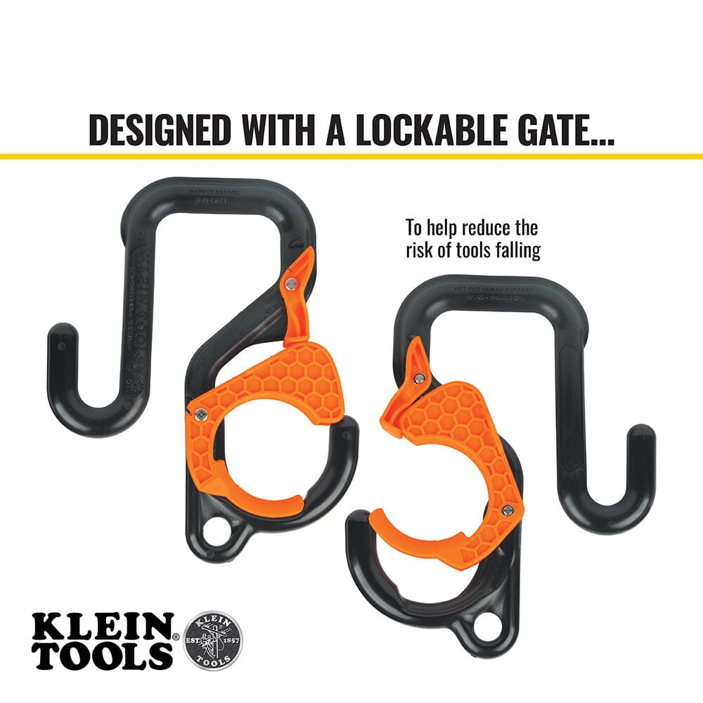 Klein 3-Inch Lockable Gated Bucket Hook- 5144LG3 