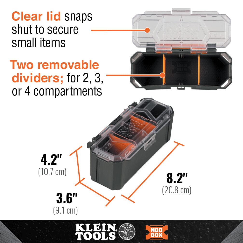 Klein MODbox™ Parts Bin Rail Attachment- 54815MB Storage Klein Tools 