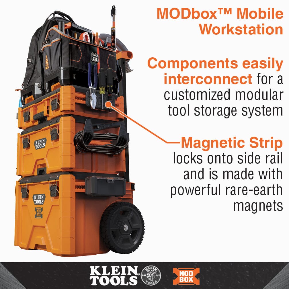 Klein MODbox™ Magnetic Strip Rail Attachment- 54819MB Storage Klein Tools 