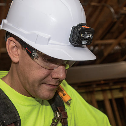 Klein Rechargeable Headlamp with Fabric Strap, 400 Lumens, All-Day Runtime - 56048