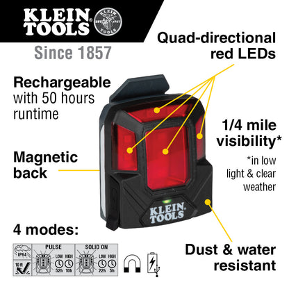 Klein Rechargeable Safety Lamp with Magnet - 56063