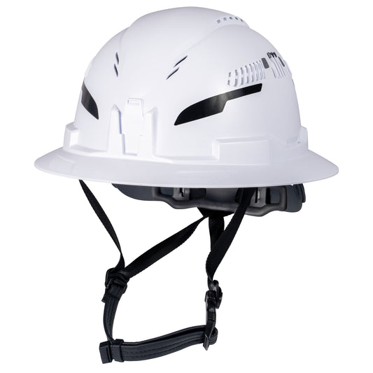 Klein Type-2 Hard Hat, Vented Full Brim Style, White - 60401T2